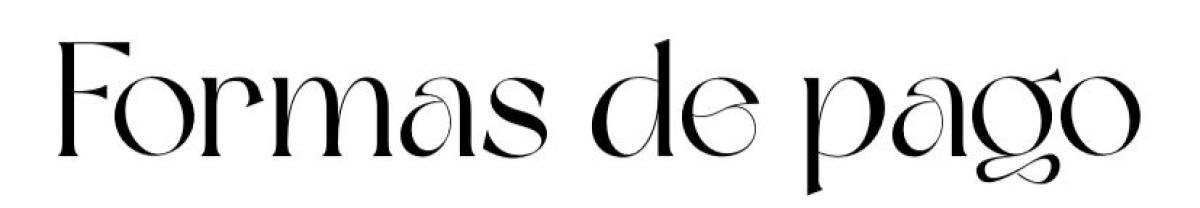 Formas de pago