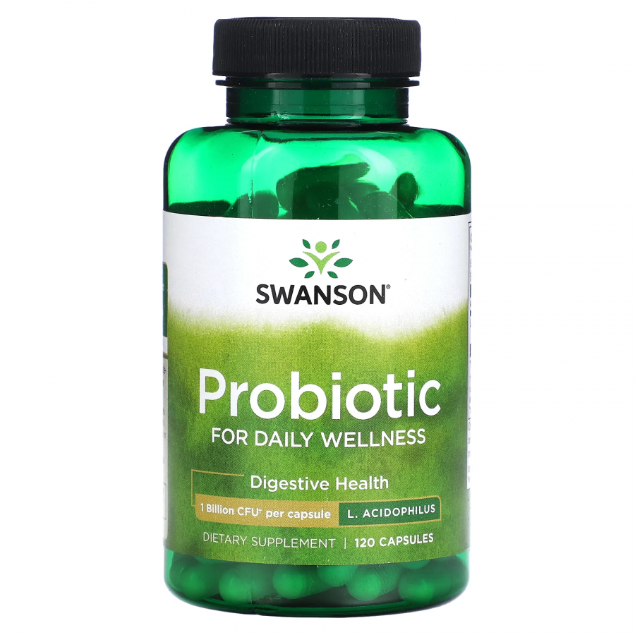 Probiotico Swanson , 1000 millones de UFC, 120 cápsulas 