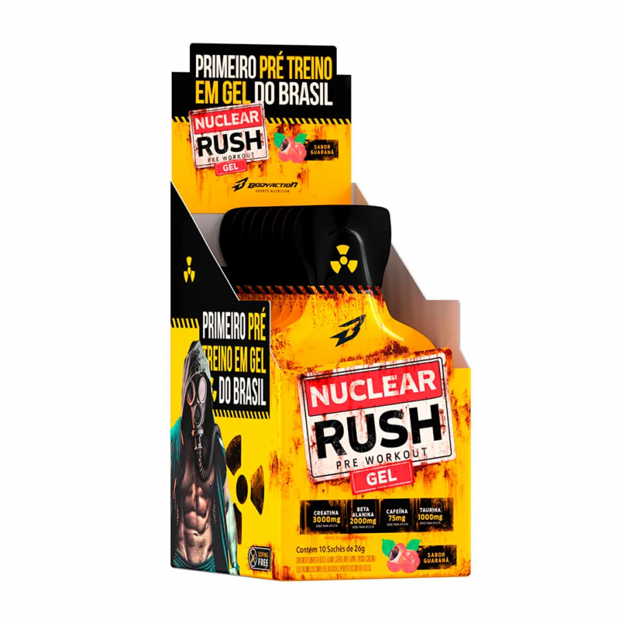 Pre - entrenamiento Nuclear Rush Gel x 10 unid CAJA
