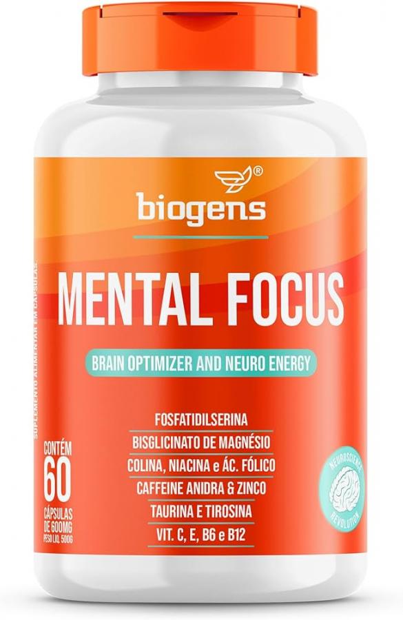 Mental Focus Optimizador Cerebral Biogens 60 cápsulas 