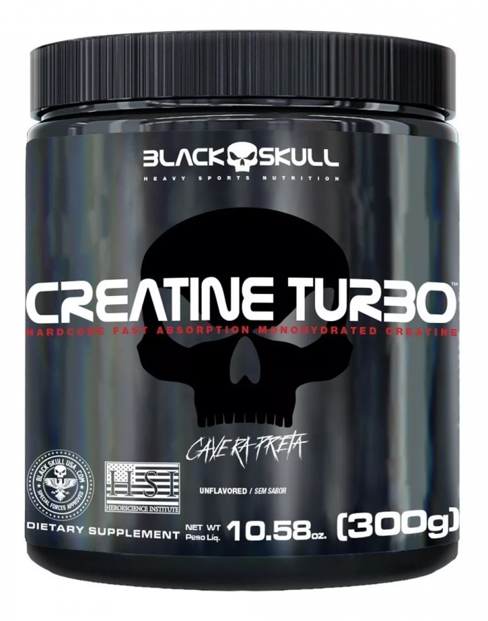 Creatina Turbo  Black Skull sin sabor 300grs 