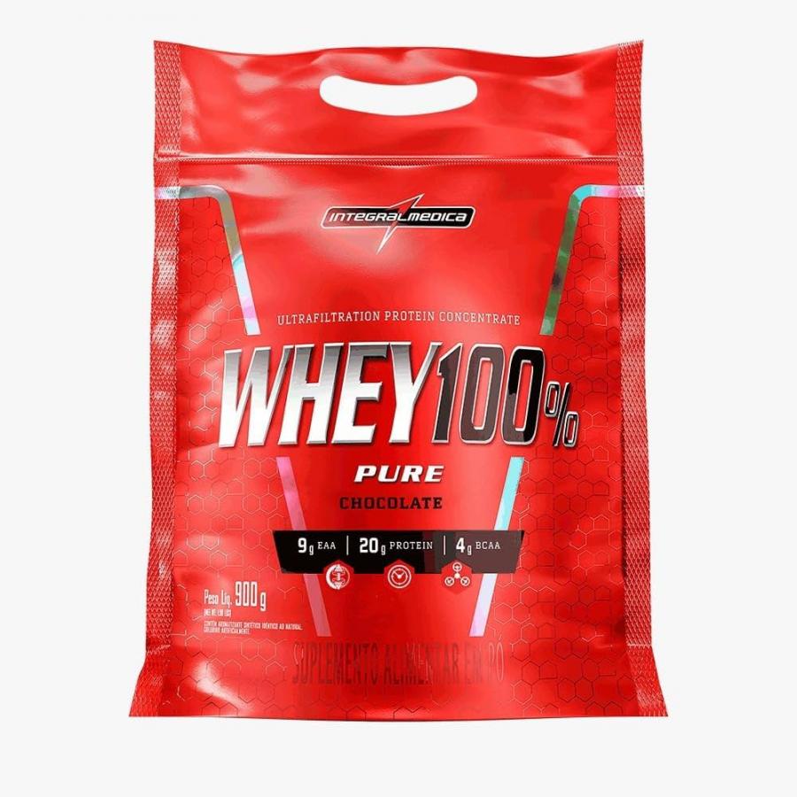 WHEY 100% Integralmedica Puro Proteina CHOCOLATE 900grs