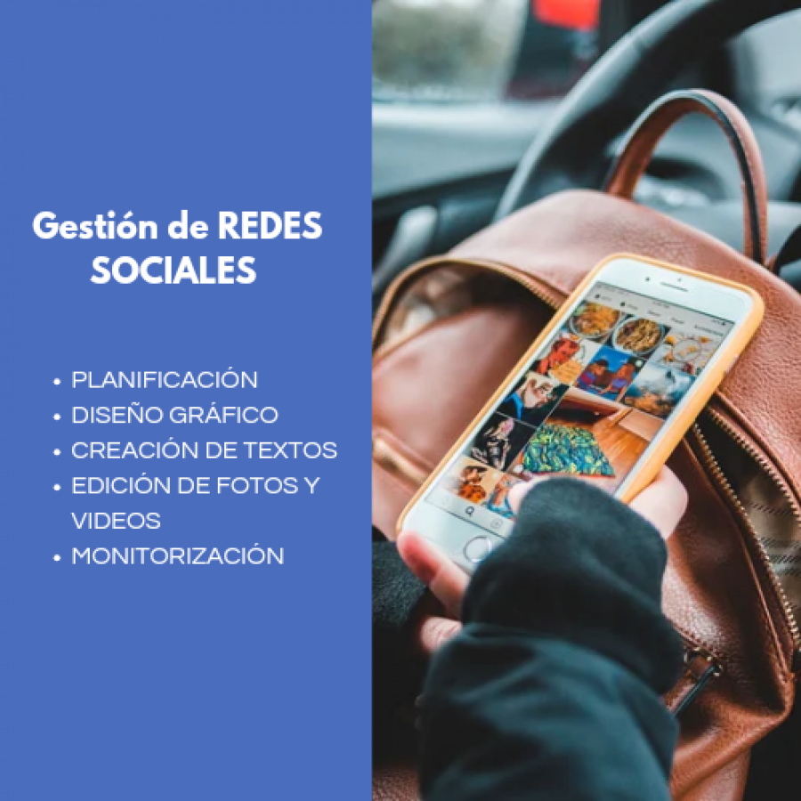 Gestión de REDES SOCIALES  plan PRO
