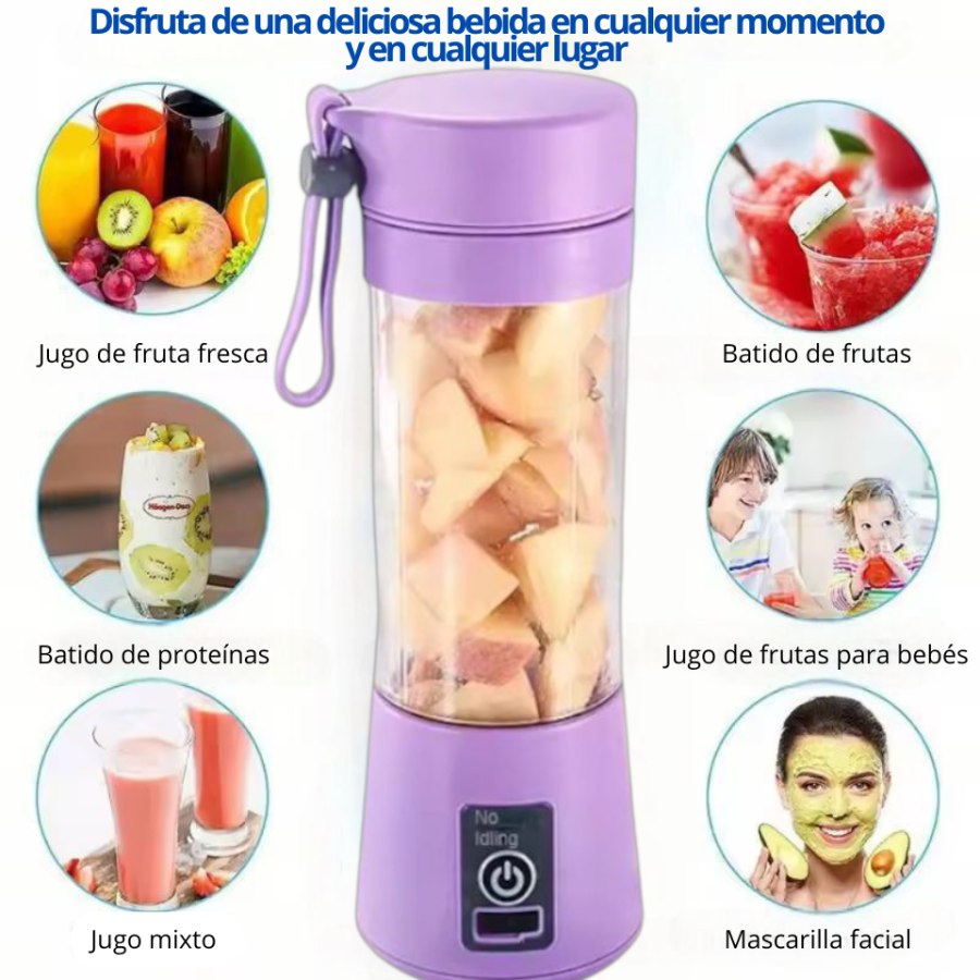 🥤Licuadora Portátil Recargable – Tu aliada en cada momento 