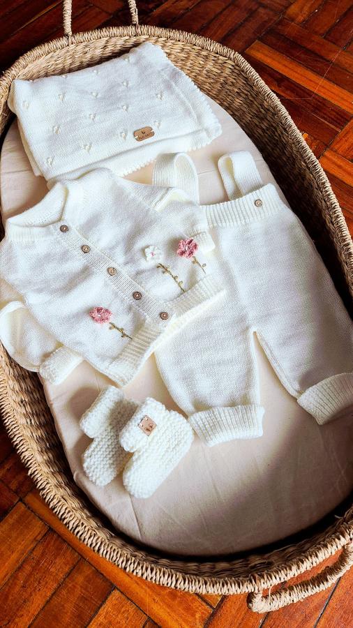 Conjunto Flores Crochet