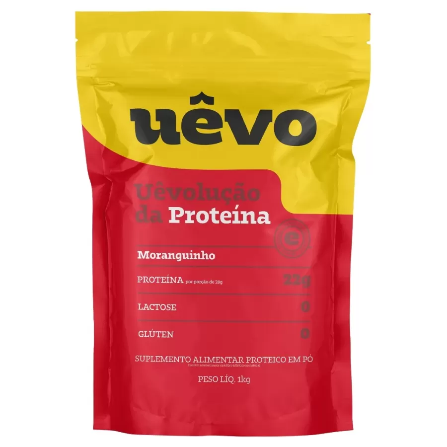 Proteína Uêvo 1Kg  - Frutilla 