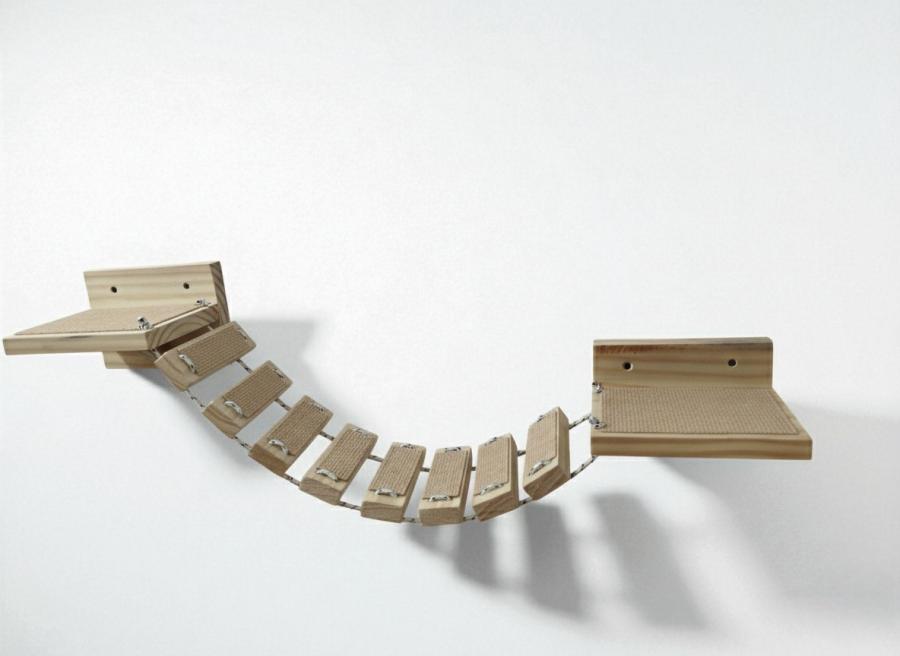 Puente para gatos: diversión y ejercicio en casa