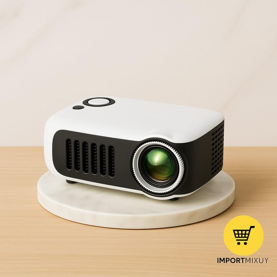 Mini Proyector LED Portátil HD 4K con Altavoz Integrado