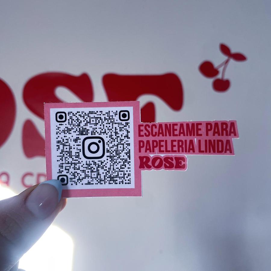 Plancha Sticker QR+Frase