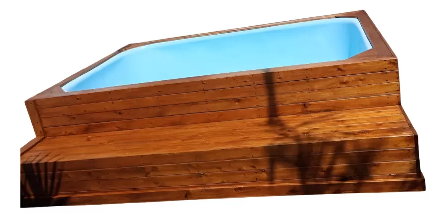 Especial De 3x2x75 +deck De Madera+flete Oferta !!!! Azul Cl