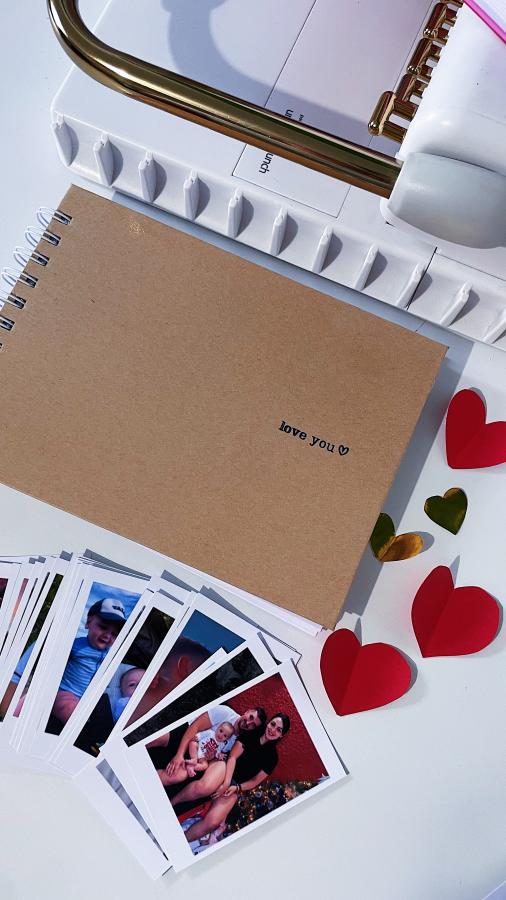 Álbum de fotos Scrapbook + 45 polaroids