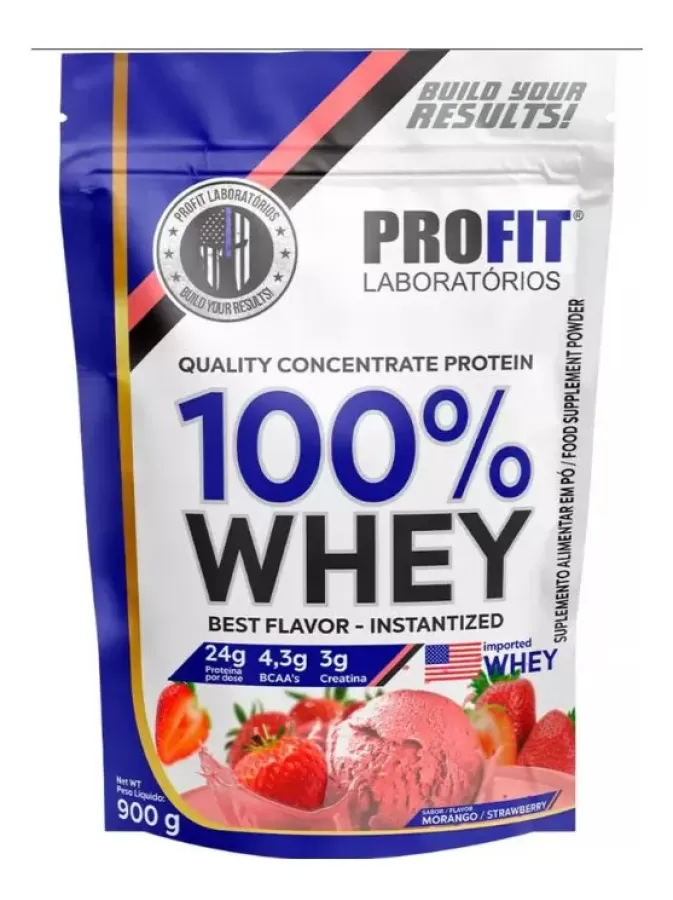 WHEY PROFIT 100% PURO FRUTILLA  900grs