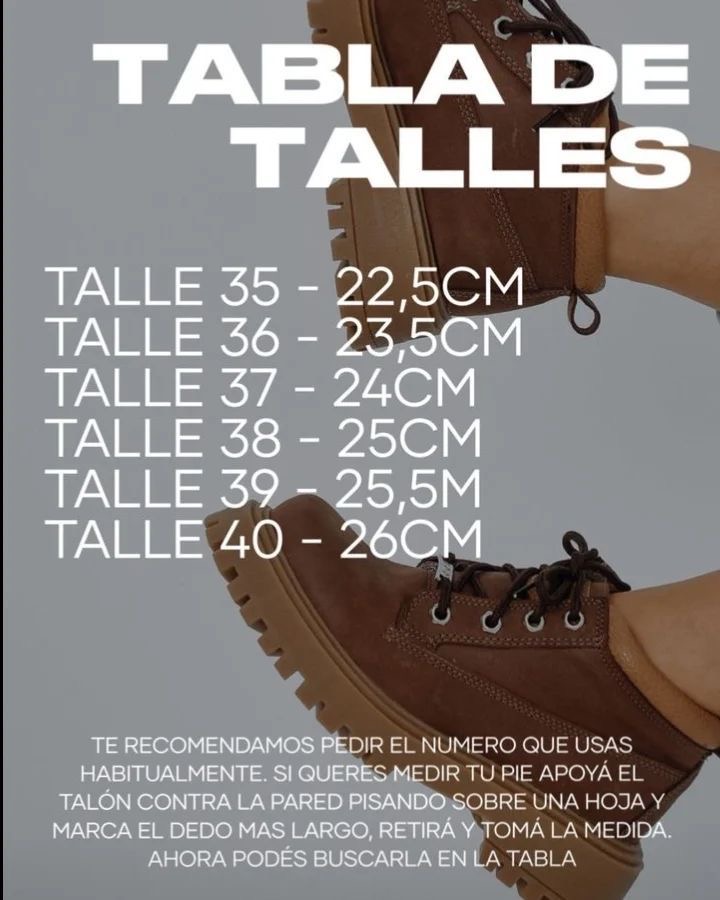Guía de talles